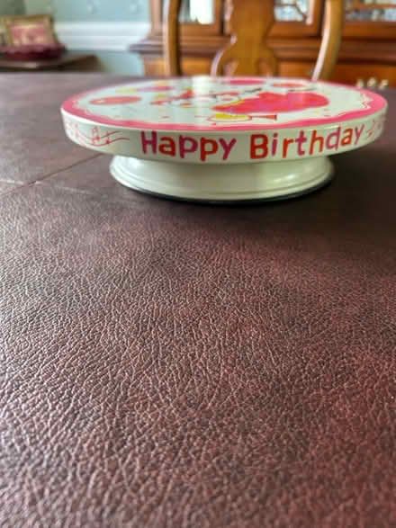 Photo of free Musical cake plate (Douglassville (Yellow House)) #3