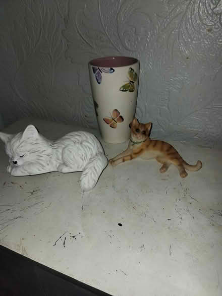 Photo of free Vase,2 cat ornaments (Bloxwich.walsall) #1