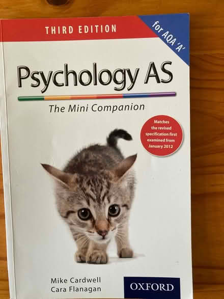 Photo of free Psychology A level book (Ock St Abingdon OX14) #1