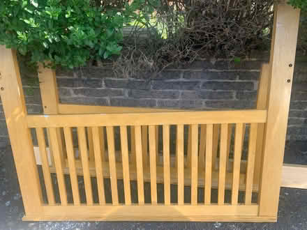 Photo of free Solid wood.small double Bedframe (Walthamstow) #1