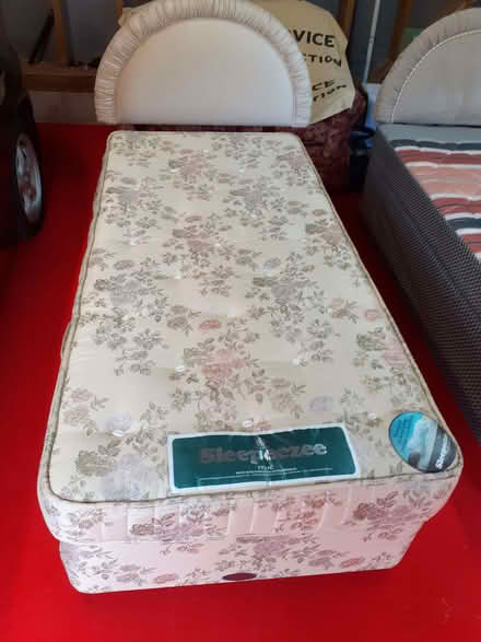 Photo of free Sleepeze single divan bed and headboard (Knowle SY8) #1