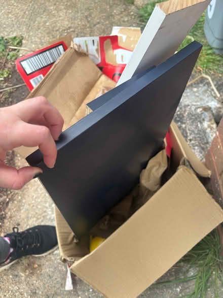 Photo of free Navy blue MDF offcuts (Bushey WD23) #1