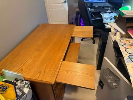 Photo of free Old Wooden Desk (Brookeville) #1