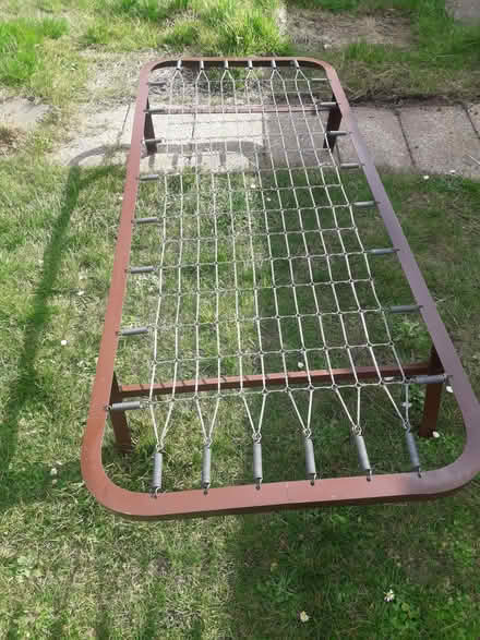 Photo of free 2 x single metal framed beds + 1 mattress. (CO12) #1