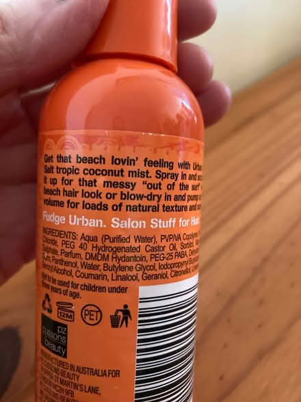 Photo of free Hair protector spray (Ock St Abingdon OX14) #2