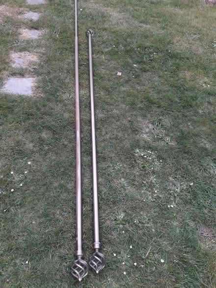 Photo of free Extendable brass effect curtain poles. (Upper Dovercourt CO12) #1