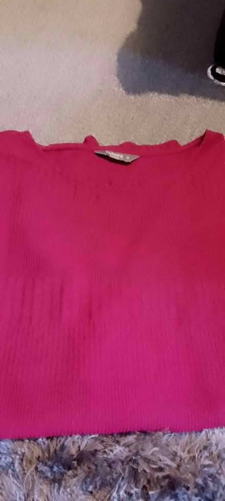 Photo of free Pink ribbed tunic top (Chesser EH14) #1