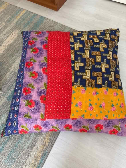 Photo of free 2 Large scatter cushions (N16 Newington Green Islington) #1