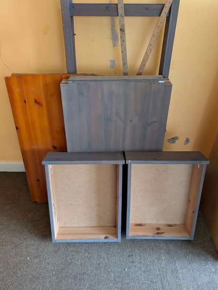 Photo of free IKEA Wooden Desk & Shelf Unit with Drawers (Mold CH7) #3