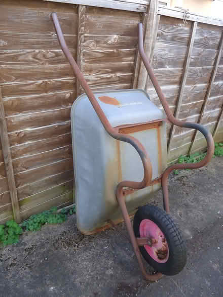 Photo of free Used wheelbarrow, flat tyre, needs new wheel (Willingdon BN20) #1