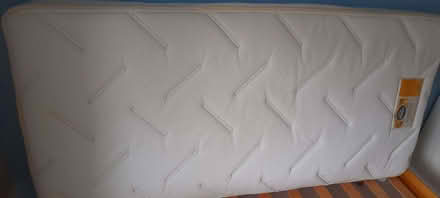 Photo of free A single, sturdy, wooden bed and sprung mattress. (Kendal LA9) #4