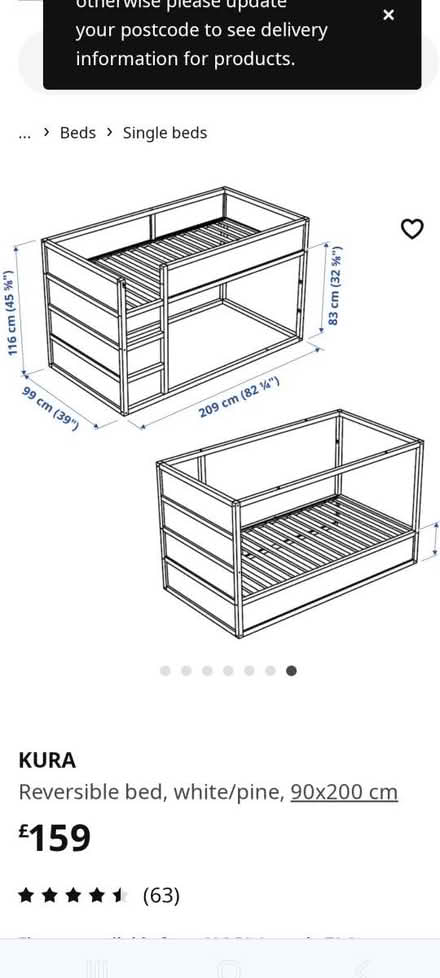 Photo of free Reversible bed (Shefford) #3