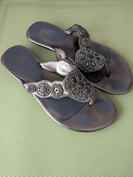 Photo of free Silver Beaded Sandals (Beulah Hill SE19) #1