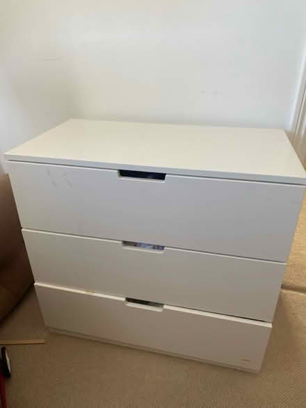 Photo of free White chest of drawers (GU9) #1