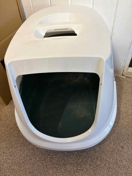 Photo of free Cat litter box and 1/2 sack litter (N16 Newington Green Islington) #2