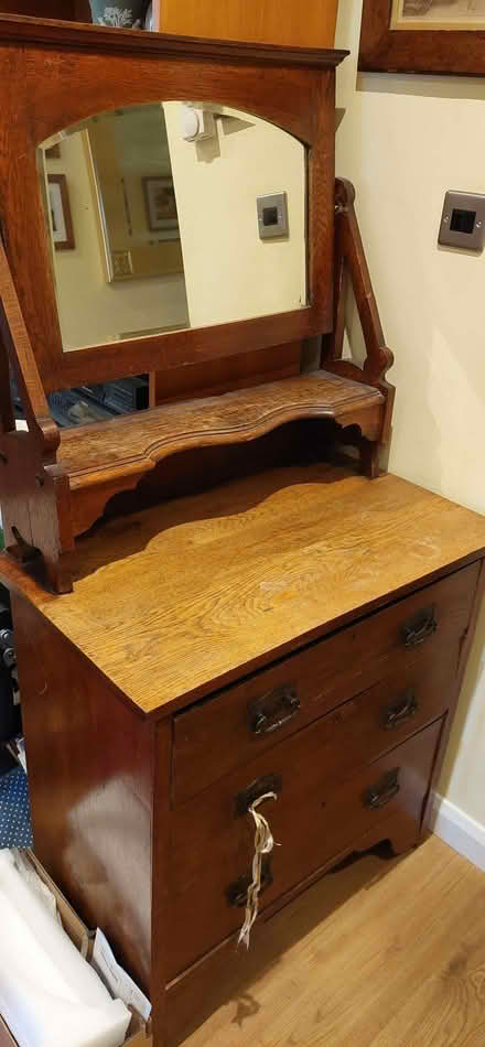 Photo of free Old Victorian Oak Dressing Table/Chest of Drawers - Hitchin (Old Town SG1) #1