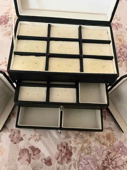 Photo of free Black Leather jewellery box (Springfield MK6) #2