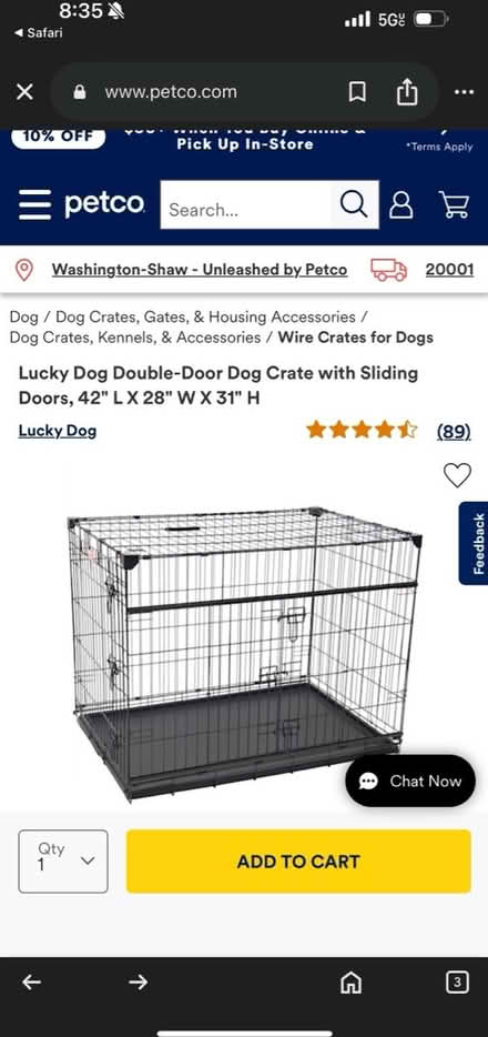 Photo of free LuckyDog Crate (American University) #1