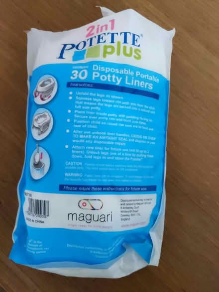 Photo of free Potty liners (Wood Street) #1