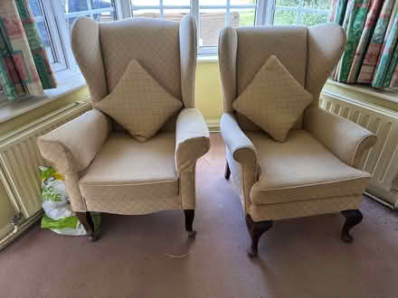 Photo of free 2 wingback arm chairs (Golden Triangle NR2) #1