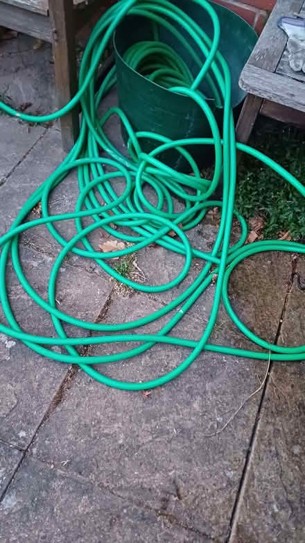 Photo of free Long garden hose with attachments (Charlton OX12) #1