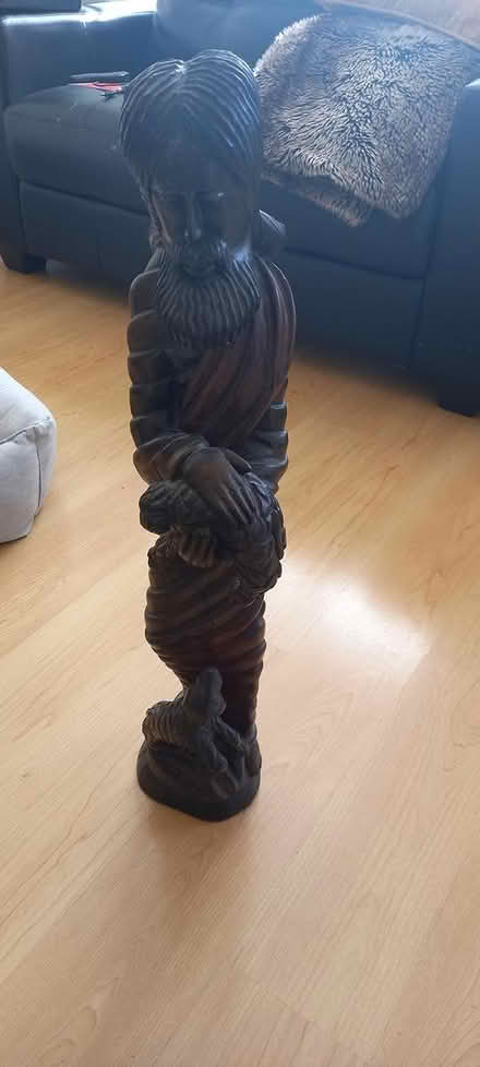 Photo of free Large wooden statue/ picture (Clonsilla) #3
