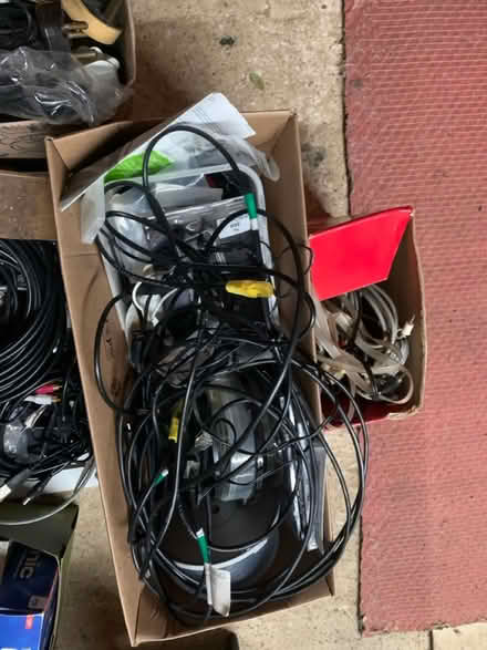 Photo of free Boxes of electrical cables etc (Wheathampstead AL4) #1