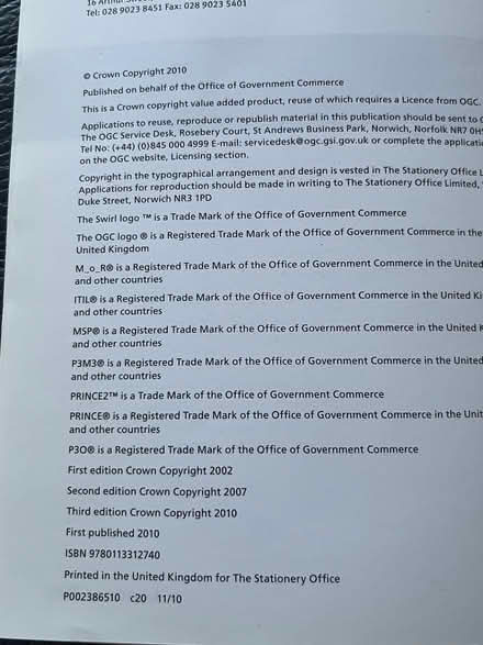 Photo of free management of risk book (New Eltham SE9) #2