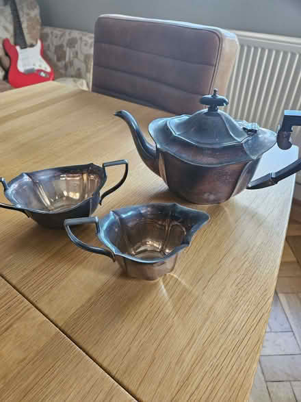 Photo of free Silver-plated coffee pot, jug and bowl (St Stephens AL3) #1
