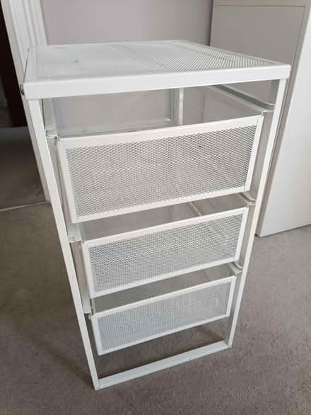 Photo of free IKEA White metal 3-drawer unit (Haywards Heath - Near Station) #1