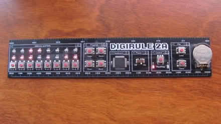 Photo of free DigiRule 2A computer on an 8" ruler (Feasterville) #1