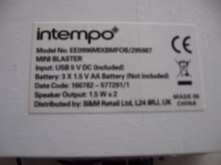 Photo of free Intempo Mini Twin Speaker Blaster with Cables (Coppull PR7) #2