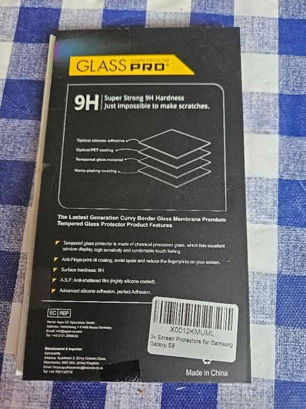 Photo of free Samsung Galaxy S9 tempered glass screen protector (Drayton OX14) #3