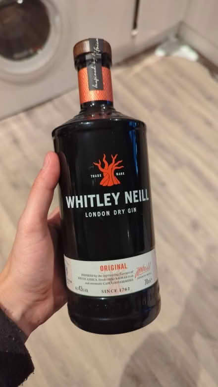 Photo of free Empty bottle of gin (BN22) #1
