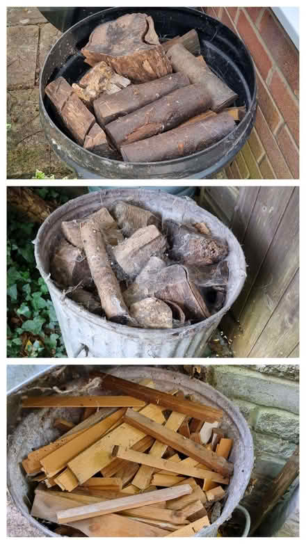 Photo of free 3 bins of firewood (Wells BA5) #2