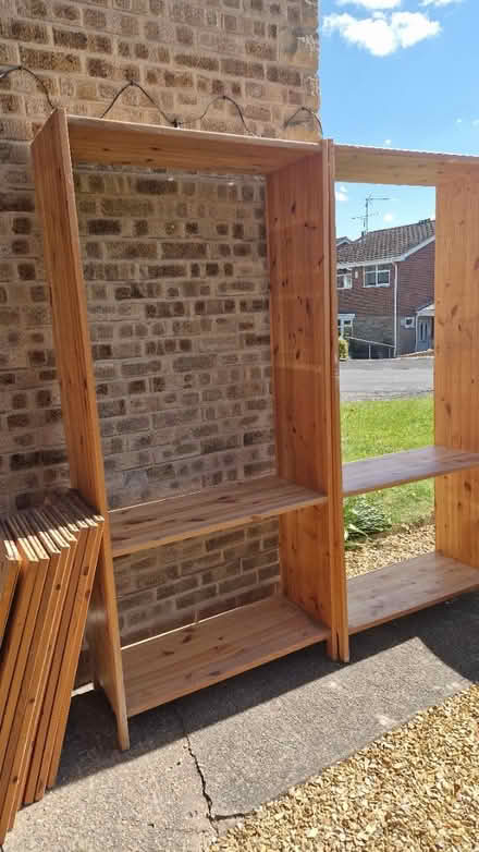 Photo of free Tall Wood Shelves (belper DE56) #1