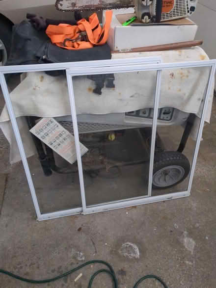 Photo of free Two Tempered Screen Door Windows (Salem, NH) #1