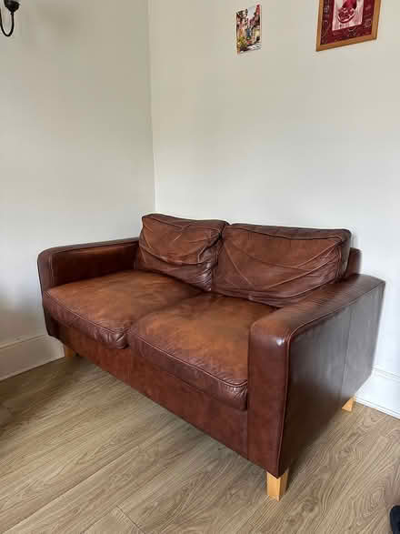 Photo of free Nice leather sofa (Richmond Hill) #1