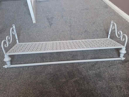 Photo of free Metal shelf with rail underneath (Hallgarth LA9) #1