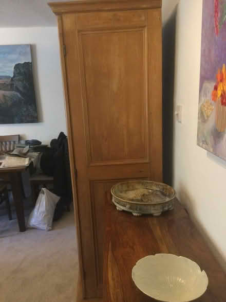 Photo of free Antique pine single wardrobe (Yealand Redmayne LA5) #2