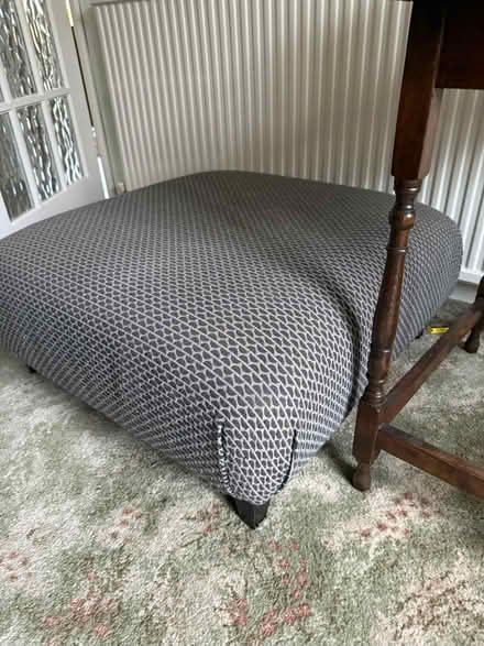 Photo of free Grey Patterned Pouffe (DA1) #2