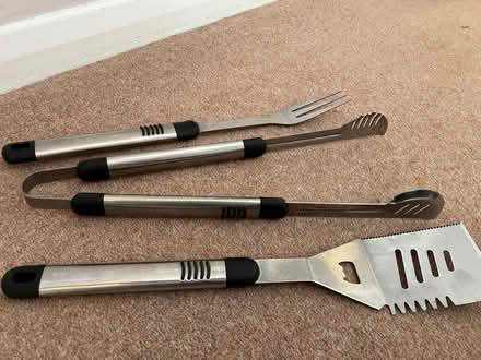 Photo of free 3 piece BarBQ tool set (Titness Park SL5) #1