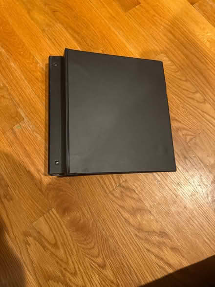 Photo of free 2 black 3 ring 1” binders (Newtonville) #1