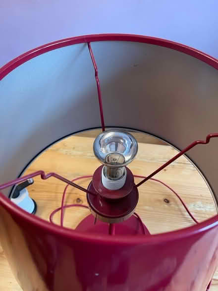 Photo of free Large red metal lamp (Kings Norton B30) #2