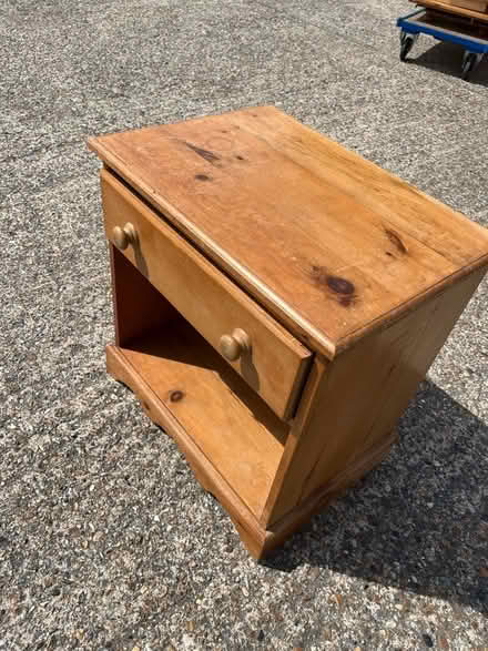 Photo of free Pine bedside table (Hertford Heath SG13) #2
