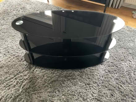 Photo of free Black Glass TV Stand (Waverton CH3) #1