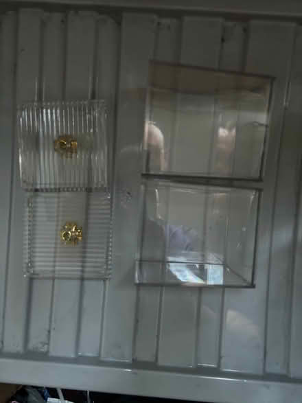 Photo of free Pair of acrylic bathroom jars (Castle, CW8) #2