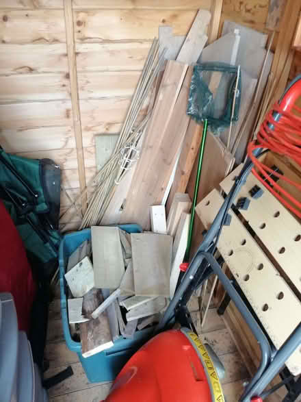 Photo of free Wood offcuts and various sizes of plastic plant pots - lots! (Langwathby CA10) #1