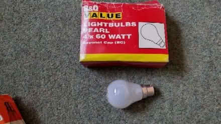 Photo of free 4 x new 60w light bulbs BC - smaller glass bulb (Longbarn WA2) #1