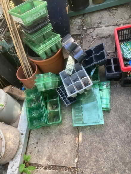 Photo of free Plant containers big black bag full of mixed shapes and size (Sandown PO36) #3